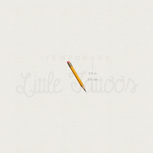 Pencil Temporary Tattoo - Set of 3
