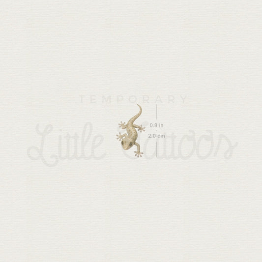 Watercolor Gecko Temporary Tattoo - Set of 3