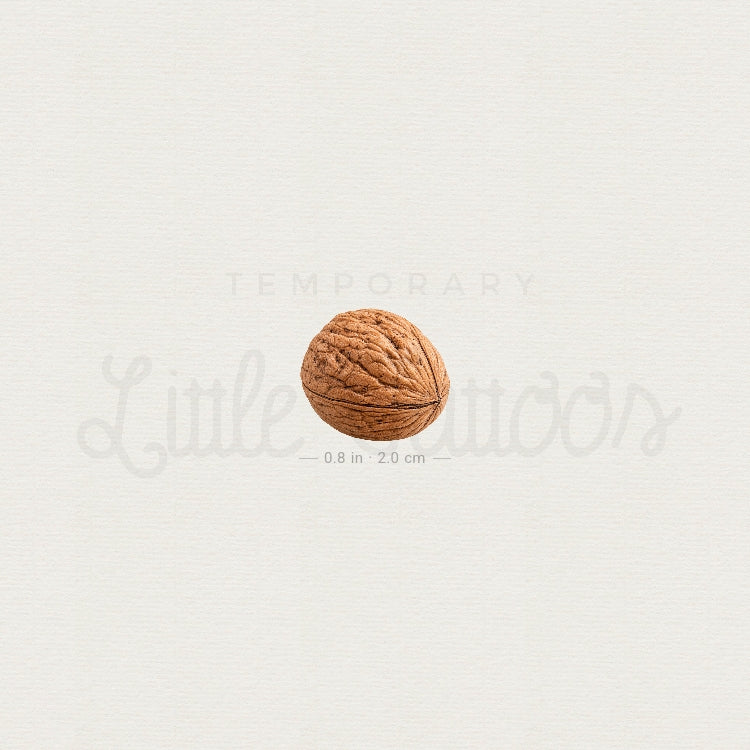Walnut Temporary Tattoo - Set of 3