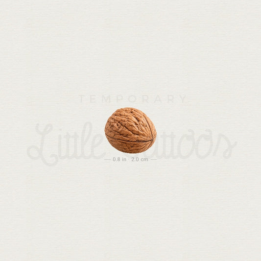 Walnut Temporary Tattoo - Set of 3