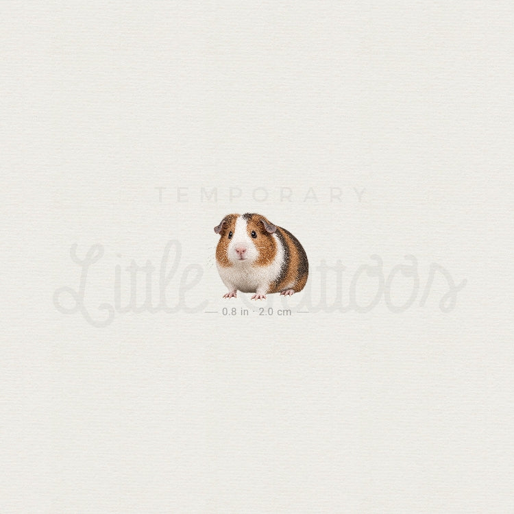 Guinea Pig Temporary Tattoo - Set of 3