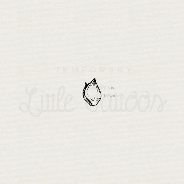 Clove Of Garlic Temporary Tattoo - Set of 3