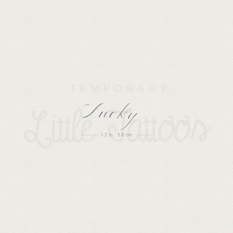 Lucky Temporary Tattoo By Stefano Mazza - Set of 3