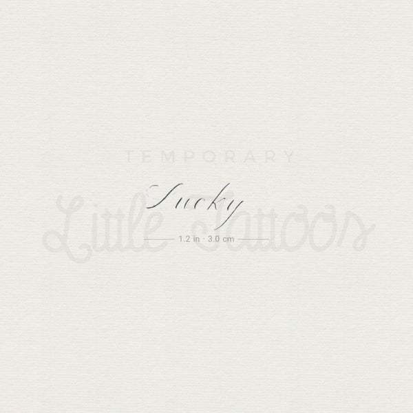 Lucky Temporary Tattoo By Stefano Mazza - Set of 3