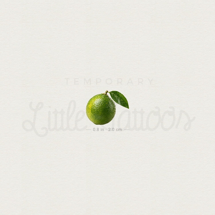 Little Lime Temporary Tattoo - Set of 3