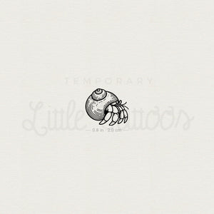 Hermit Crab Temporary Tattoo - Set of 3