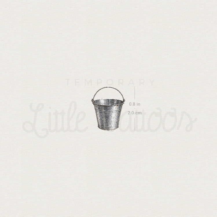 Bucket Temporary Tattoo - Set of 3