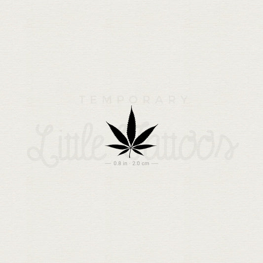 Marijuana Leaf Temporary Tattoo - Set of 3