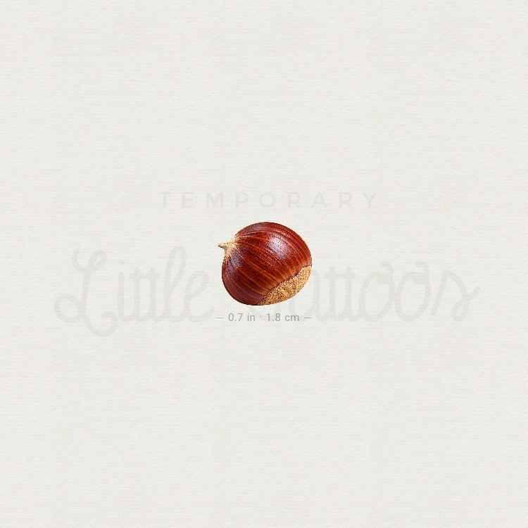 Little Chestnut Temporary Tattoo - Set of 3