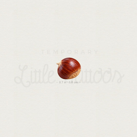 Little Chestnut Temporary Tattoo - Set of 3