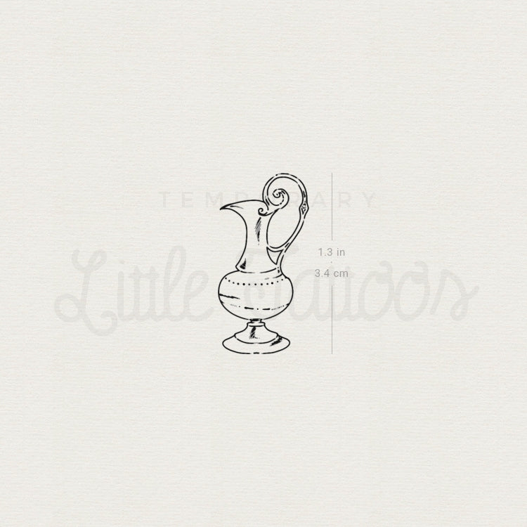 Water Jug Temporary Tattoo By Marina Molist - Set of 3