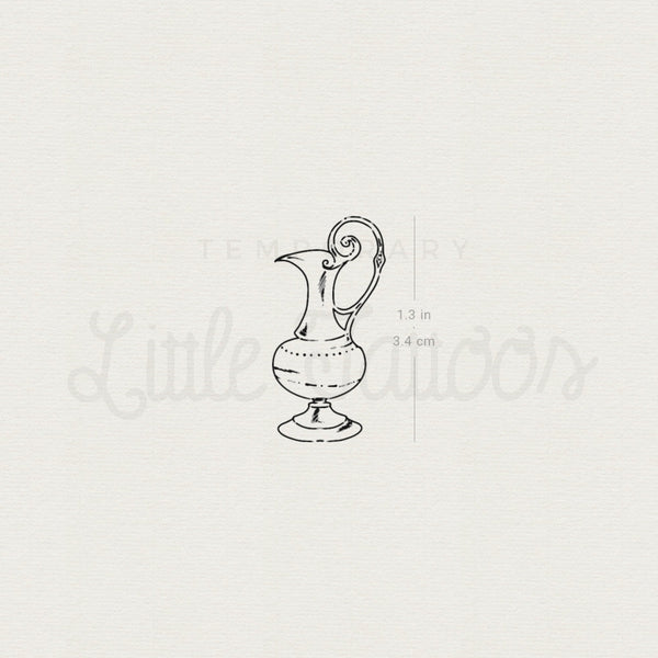 Water Jug Temporary Tattoo By Marina Molist - Set of 3