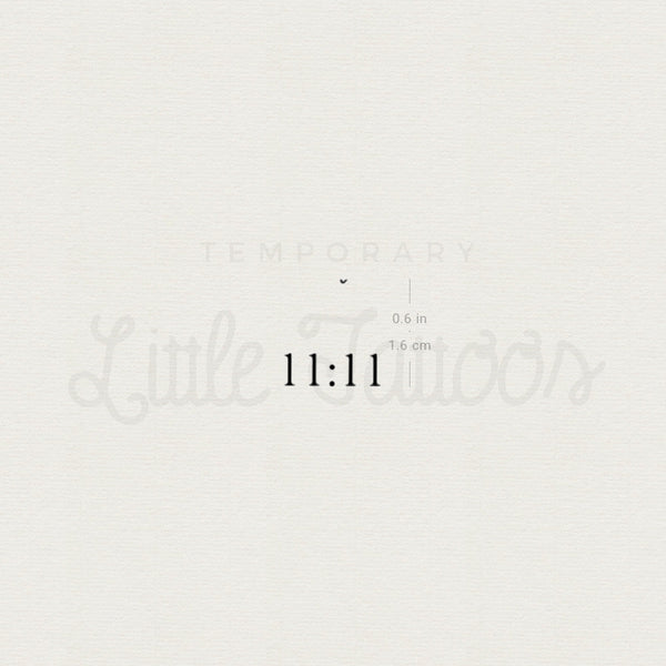 11:11 By Stefano Mazza Temporary Tattoo - Set of 3