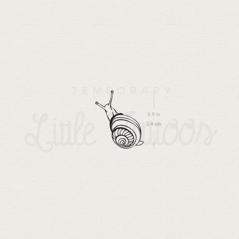 Snail Temporary Tattoo - Set of 3