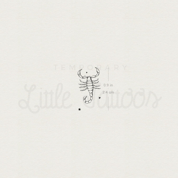 Little Scorpion By Stefano Mazza Temporary Tattoo - Set of 3