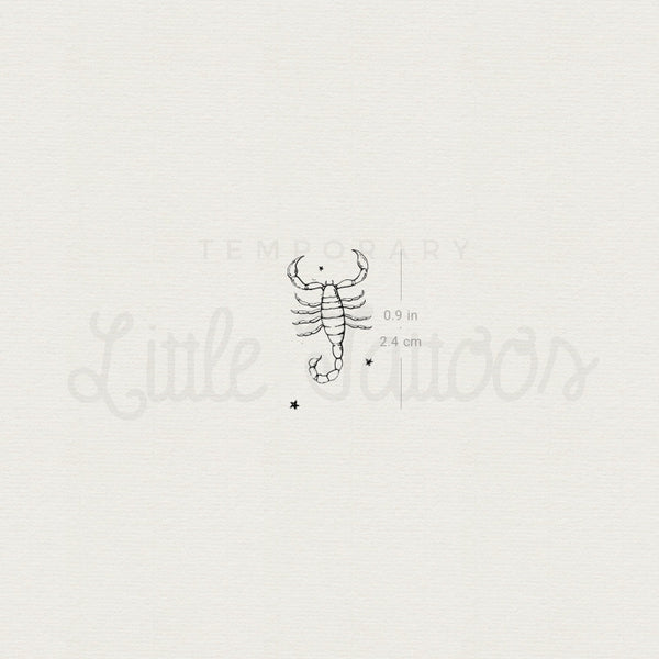 Little Scorpion By Stefano Mazza Temporary Tattoo - Set of 3