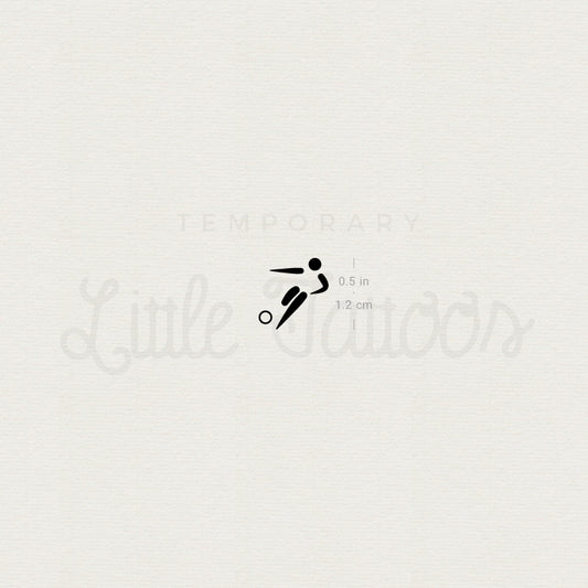 Football Symbol Temporary Tattoo - Set of 3
