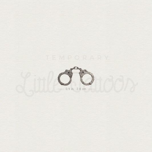 Handcuffs Temporary Tattoo - Set of 3