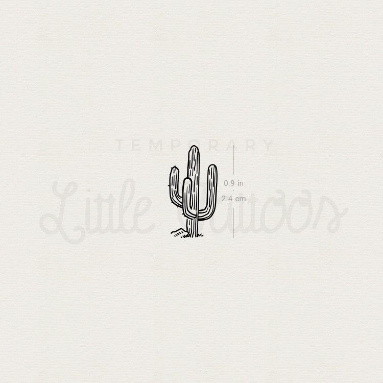 Saguaro Temporary Tattoo - Set of 3