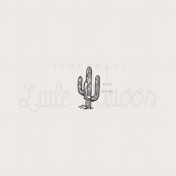 Saguaro Temporary Tattoo - Set of 3
