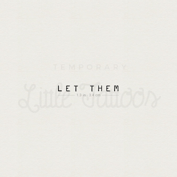 Uppercase Let Them Temporary Tattoo - Set of 3