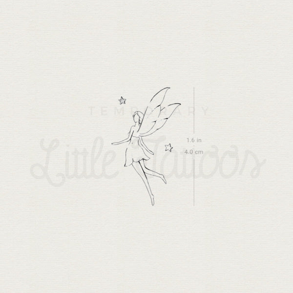 Flying Fairy By Stefano Mazza Temporary Tattoo - Set of 3