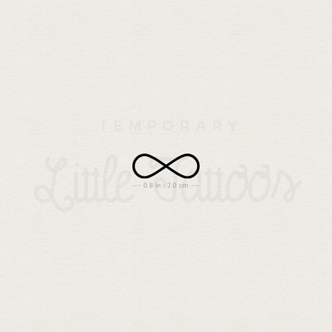 Bold Infinity Symbol Temporary Tattoo - Set of 3