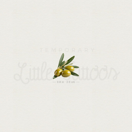 Olive Temporary Tattoo - Set of 3
