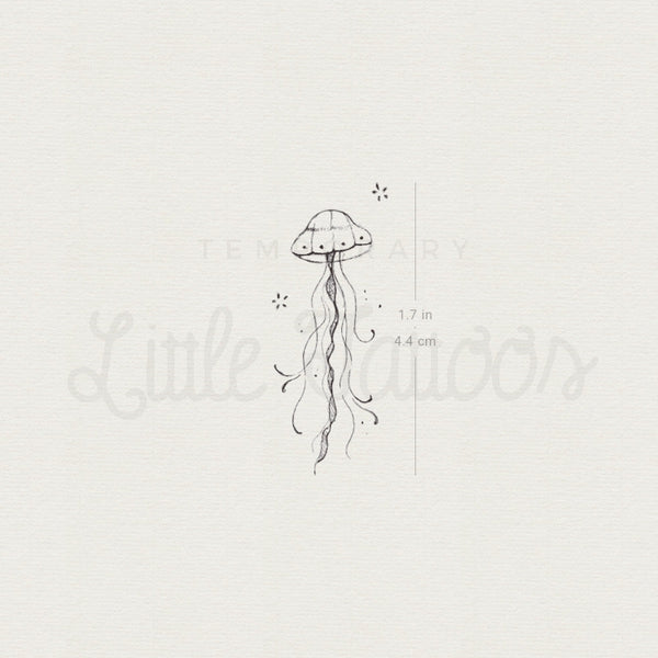 Jellyfish By Stefano Mazza Temporary Tattoo - Set of 3