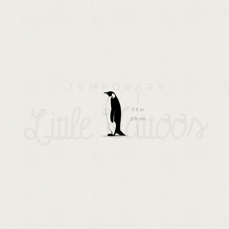 Walking Penguin Temporary Tattoo - Set of 3