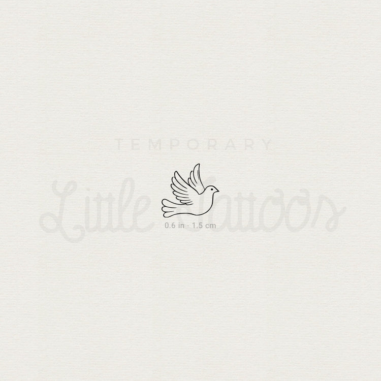 Little Dove Temporary Tattoo - Set of 3