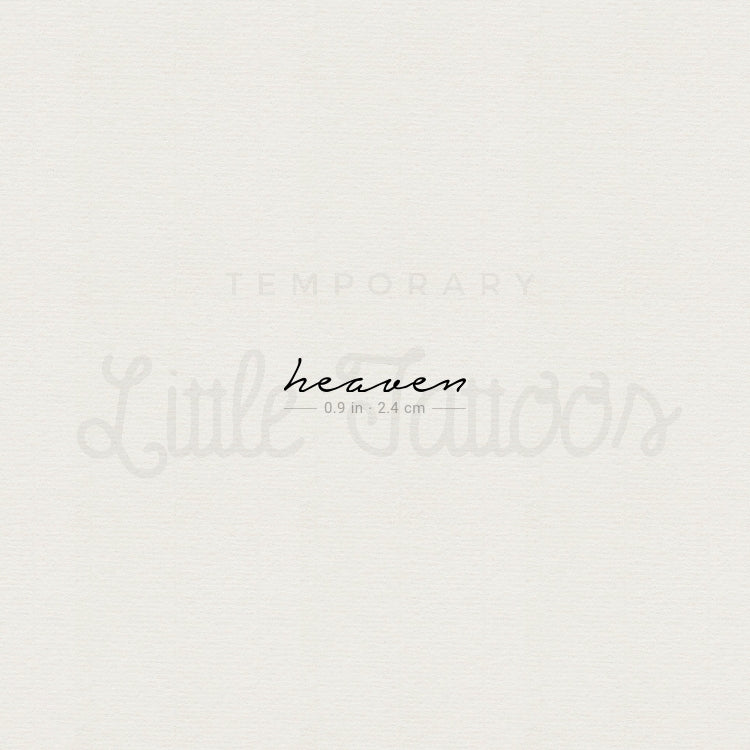 Heaven Temporary Tattoo - Set of 3