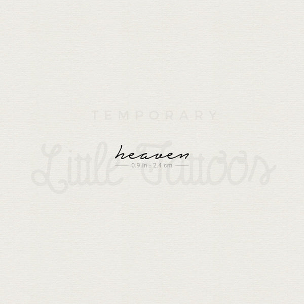 Heaven Temporary Tattoo - Set of 3