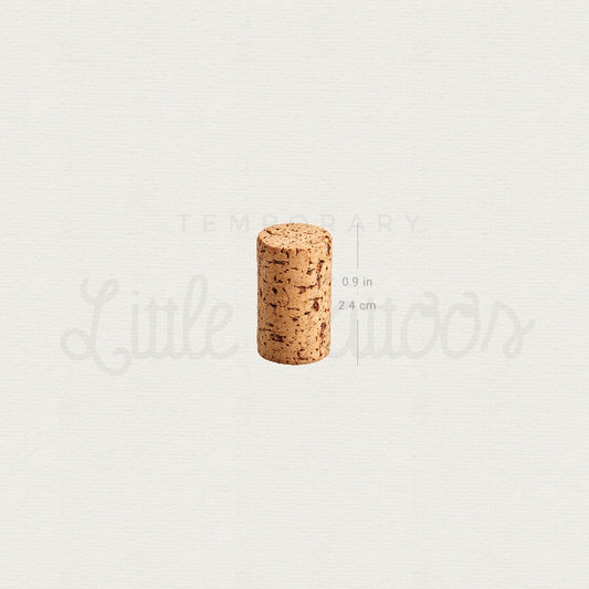 Cork Stopper Temporary Tattoo - Set of 3