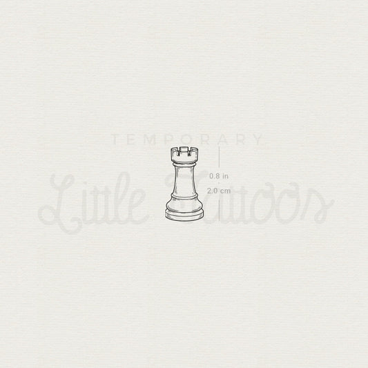 Rook Temporary Tattoo - Set of 3