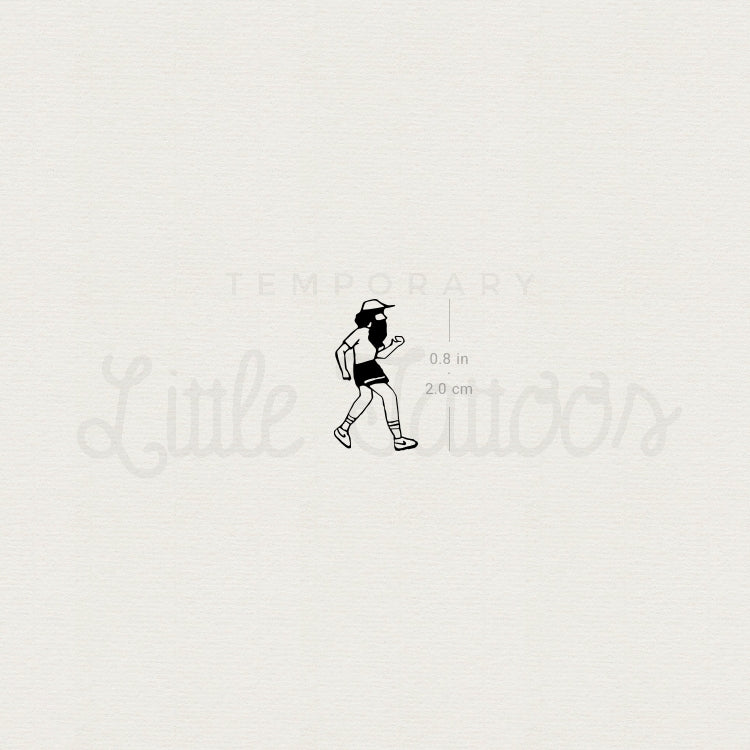 Run Forrest Run Temporary Tattoo - Set of 3