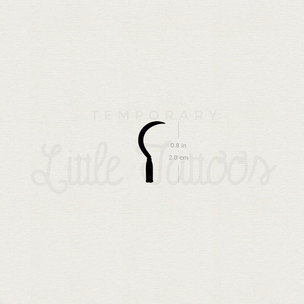 Sickle Temporary Tattoo - Set of 3
