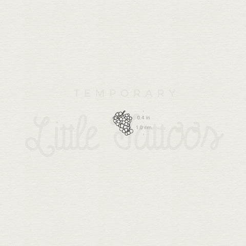 Tiny Grapes Temporary Tattoo - Set of 3