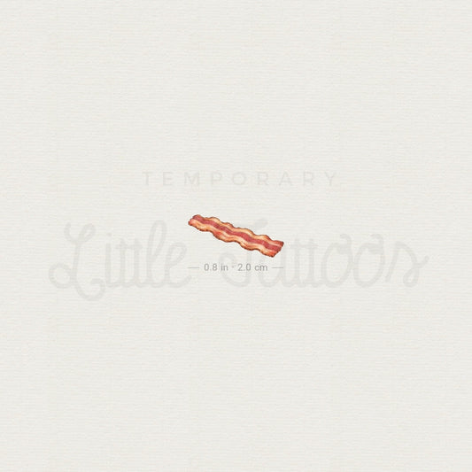 Bacon Temporary Tattoo - Set of 3