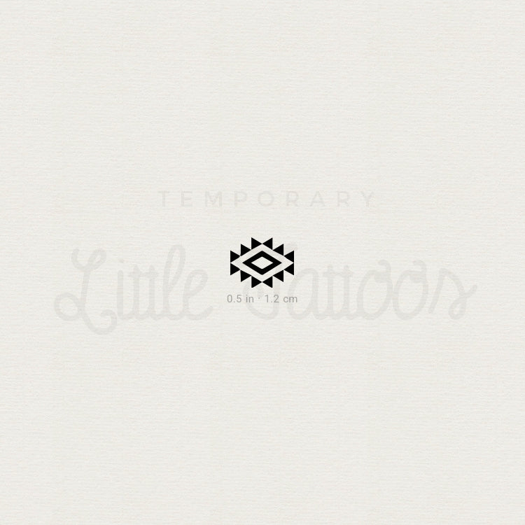 Tiny Navajo Charm Temporary Tattoo - Set of 3