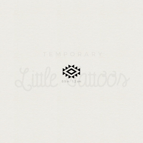 Tiny Navajo Charm Temporary Tattoo - Set of 3