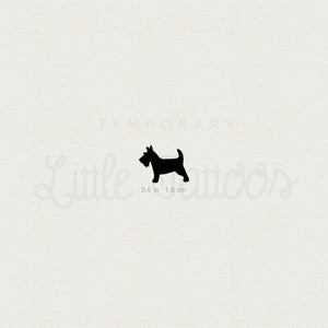 Scottish Terrier Temporary Tattoo - Set of 3