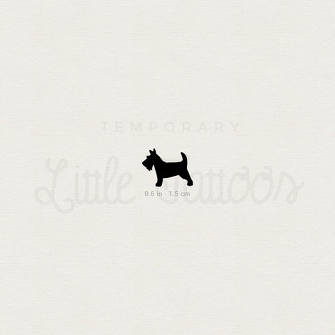 Scottish Terrier Temporary Tattoo - Set of 3