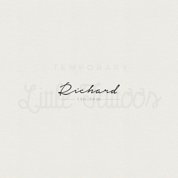 Richard Temporary Tattoo - Set of 3