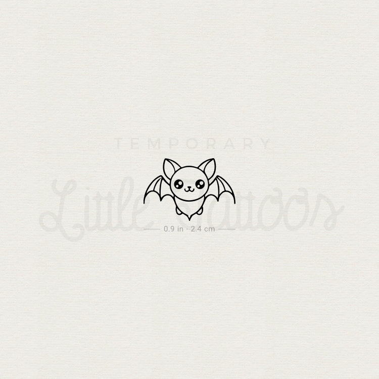 Tiny Bat Temporary Tattoo - Set of 3