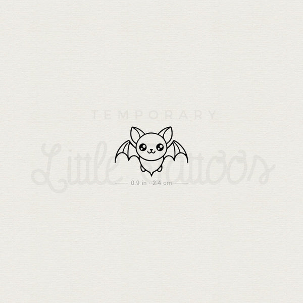 Tiny Bat Temporary Tattoo - Set of 3