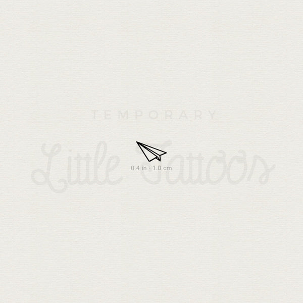 Tiny Paper Plane Temporary Tattoo - Set of 3