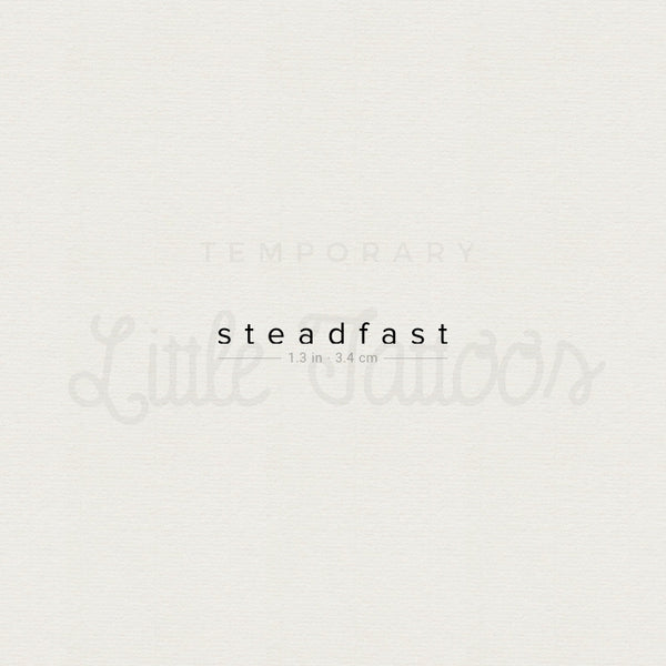 Steadfast Temporary Tattoo - Set of 3