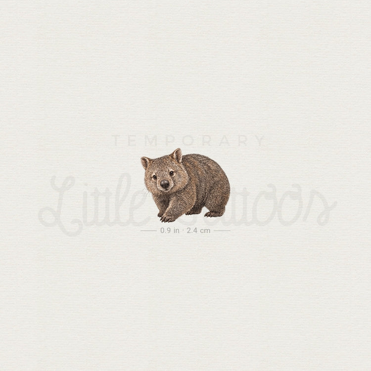 Wombat Temporary Tattoo - Set of 3