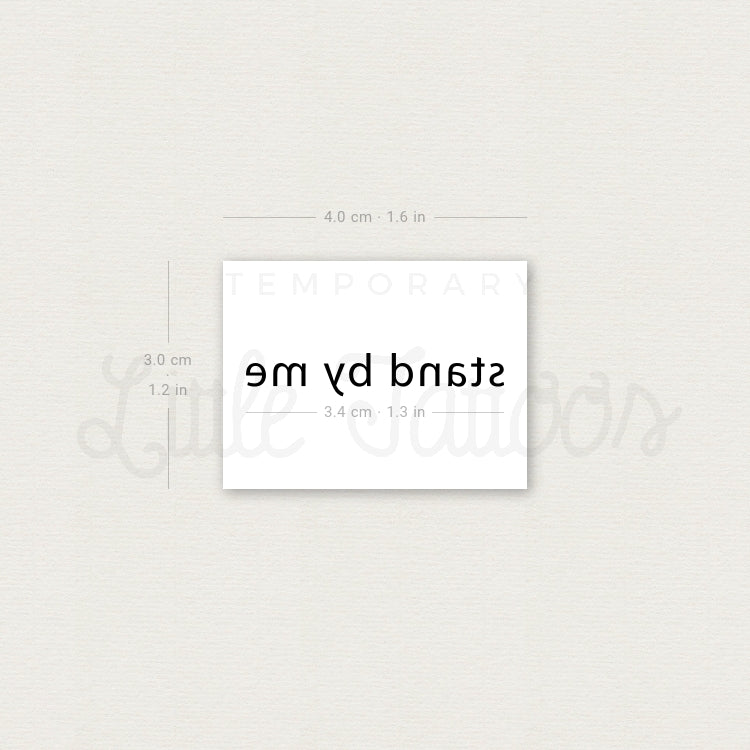Stand By Me Temporary Tattoo - Set of 3